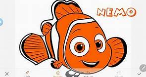 Coloreando a Nemo - Dibujos para niños