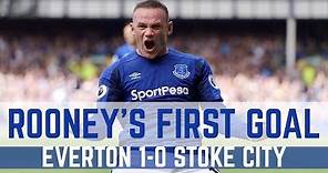 WAYNE ROONEY'S FIRST COMPETITIVE EVERTON GOAL SINCE 2004