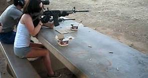 Girl Shooting AR-15