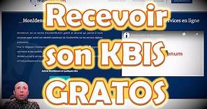 KBIS Gratuit - Obtenir l'extrait KBIS en PDF de son entreprise gratuitement si dirigeant.