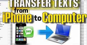 How to Transfer Text Messages from iPhone to Computer (PC & Mac)
