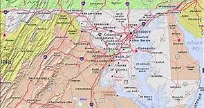 mapa de Maryland