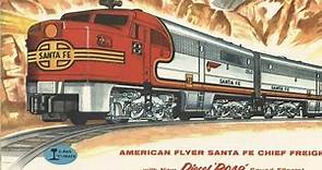 American Flyer: Unboxing a 5585H Santa Fe Diesel Freight Set from 1955