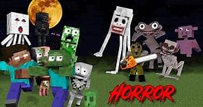 Monster School : All Horror Challenge Season 4 - Minecraft Animation