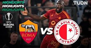 Roma vs Slavia Praga- HIGHLIGHTS | UEFA Europa League 2023/24 | TUDN