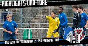 Highlights & Tore | TSG 1899 Hoffenheim U17 1:0 FSV Frankfurt U17 | B-Junioren Bundesliga 21/22