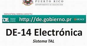 Tutorial DE-14 Electrónica Sistema TAL agosto 2015