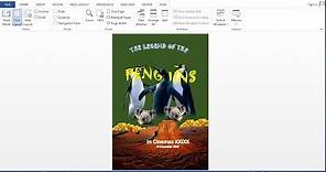 Microsoft word tutorial |How to Make a Movie Poster in Ms Word 2013