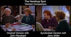Seinfeld - The Handicap Spot: John Randolph vs Jerry Stiller, side by side