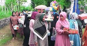 Muslim wedding in viilage, Indonesia village,