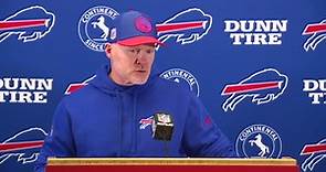 Buffalo Bills head coach Sean McDermott postgame press conference after win against KC Chiefs