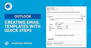 Using Quick Steps for Responding with Template Emails | Everyday Office