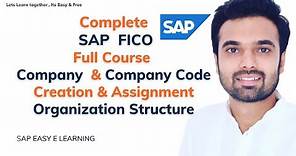 Company & Company Code in SAP | Creation and Assignment | Full SAP FICO Course ! OX02 OX15 & OX16