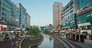 [4K HDR] Evening walk in Incheon Cheongna International City Tour Korea Ambience Sounds