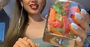 ASMR - Eating Mixed Gummy Bears - Intense Chewing Sounds and Mouth Sounds - Tingles Guaranteed!