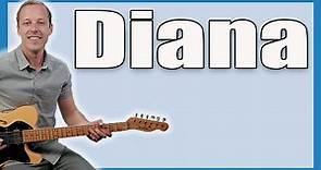 Paul Anka Diana Guitar Lesson + Tutorial