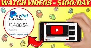 Earn PayPal Money From Watching YouTube Videos | Make $100 Per Day Online For FREE