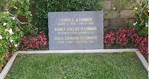 Actor Carroll O'Connor & Family Grave Westwood Los Angeles CA USA October 2020 All In The Family