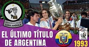 COPA AMÉRICA ECUADOR (1993) 🇪🇨 🏆 El Último Título de Argentina | Historia de la Copa América