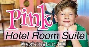 RIGGS WASHINGTON DC Hotel Room Tour - All PINK First Lady Suite!