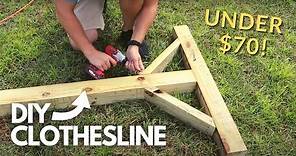 BUILDING A CLOTHESLINE + The BENEFITS of Using a Clothesline! | The Galloway Farm