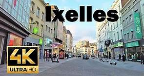 Ixelles quartier 🇧🇪 BRUSSELS, Belgium 🇧🇪- 4K 60fps Elsene rich quarter & shopping 4K UHD