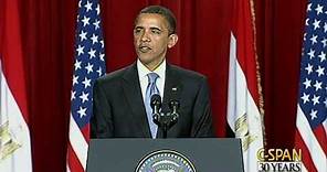 President Obama Speech to Muslim World in Cairo