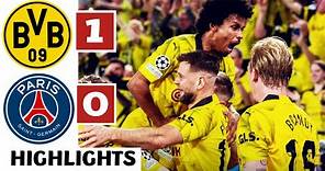 🟡Borussia Dortmund vs PSG (1-0) HIGHLIGHTS: Niclas Füllkrug GOAL! | UCL Semi-Final