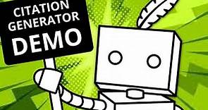 Citation Generator Tool Demo | QuillBot Official