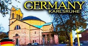 Karlsruhe Germany walking tour | Schloss Karlsruhe 4K