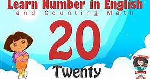 Learn Number Twenty 20 in English & Counting, Math