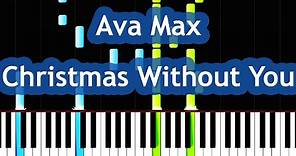Ava Max - Christmas Without You Piano Tutorial
