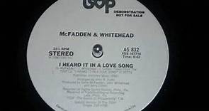 Mc Fadden And Whitehead, I Heard It In A Love Song 1980) HD !