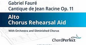 Fauré's Cantique de Jean Racine - Alto Chorus Rehearsal Aid
