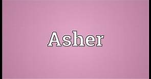 Asher Meaning