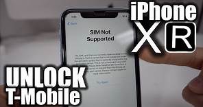 How To Unlock iPhone XR From T-Mobile to Any Carrier