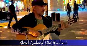 Old Montreal at Night: Guy's Guitar Performance