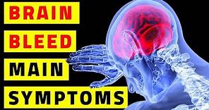 Symptoms Of A Brain Bleed
