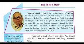 Class 10, Eng, 1 2, The Thief's Story, easy explanation with complete set of answers.