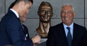 Cristiano Ronaldo bust unveiled as airport is named after footballer – video