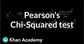 Pearson's chi square test (goodness of fit) | Probability and Statistics | Khan Academy