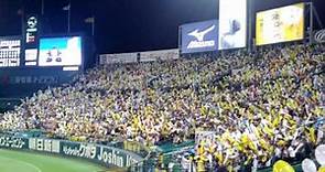 Release of balloons during Lucky 7th Inning, Hanshin Tigers, Koshien Stadium.