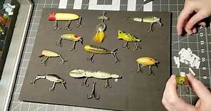 Creating a shadow box display for vintage fishing lures