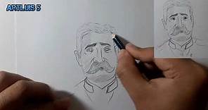 Como dibujar a Porfirio Díaz | HD