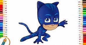 How to Draw CatBoy From PJ Masks | Easy to Follow