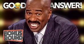 Steve Harvey Funniest EVER Answers & Moments On Family Feud