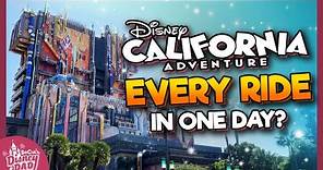 EVERY RIDE at Disney California Adventure WITHOUT Genie+