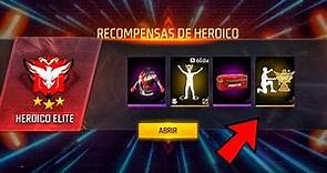 ESTO ME DIERON por LLEGAR a "HEROICO ELITE" 😱🔥 Free Fire