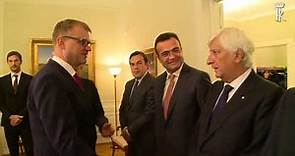 Mattarella incontra il Primo Ministro, Juha Sipilä.