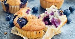 藍莓乳酪鬆餅 (優格馬芬)食譜 簡單做法 ｜Blueberry Yogurt Muffins Recipe